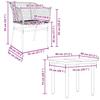 5 Piece Black Poly Rattan Outdoor Dining Set