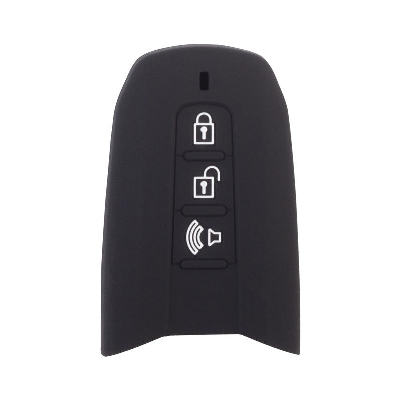 Suitable for Ssangyong Lester G4 Silicone Key Cover Smart 3-button Soft Rubber Car Key Bag Car Remote Control Sheath