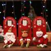 Stylish Santa Door Knob Hanger Lovely Figurine Door Handle Hanging Ornament Durable Christmas Festival Adornment
