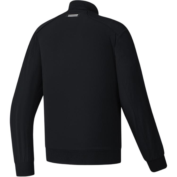 FILA Golf Series Elite Woven Stand Collar Zip Stretch Jacket Men jackets Deep-Black A11M525719F-BK