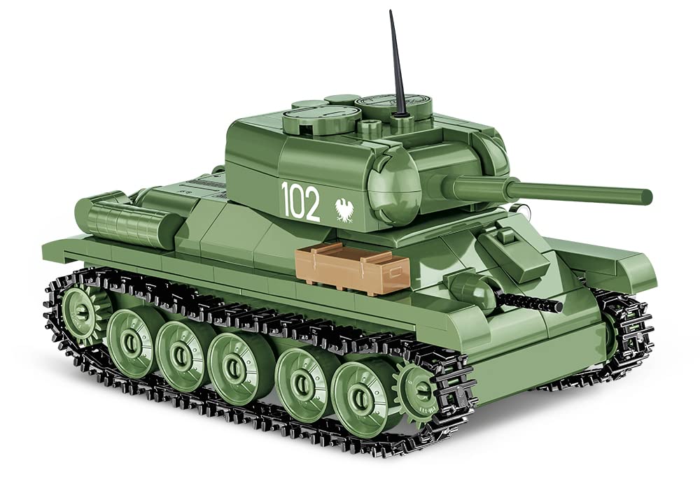 

Масштаб танка Советской армии COBI Block 286 деталей, совместимый с LEGO T-34-85 1/48 #2716 [Сделано в ЕС]
