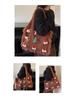 2025 Christmas Dopamine Knit Tote: Large Capacity Shoulder Bag for Easy Commute