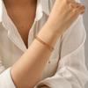 Three-layer Stainless Steel Bracelet, 18k Gold Lips Chain, Cross Chain, Unique Versatile Hand Jewelry, Titanium Steel Jewelry