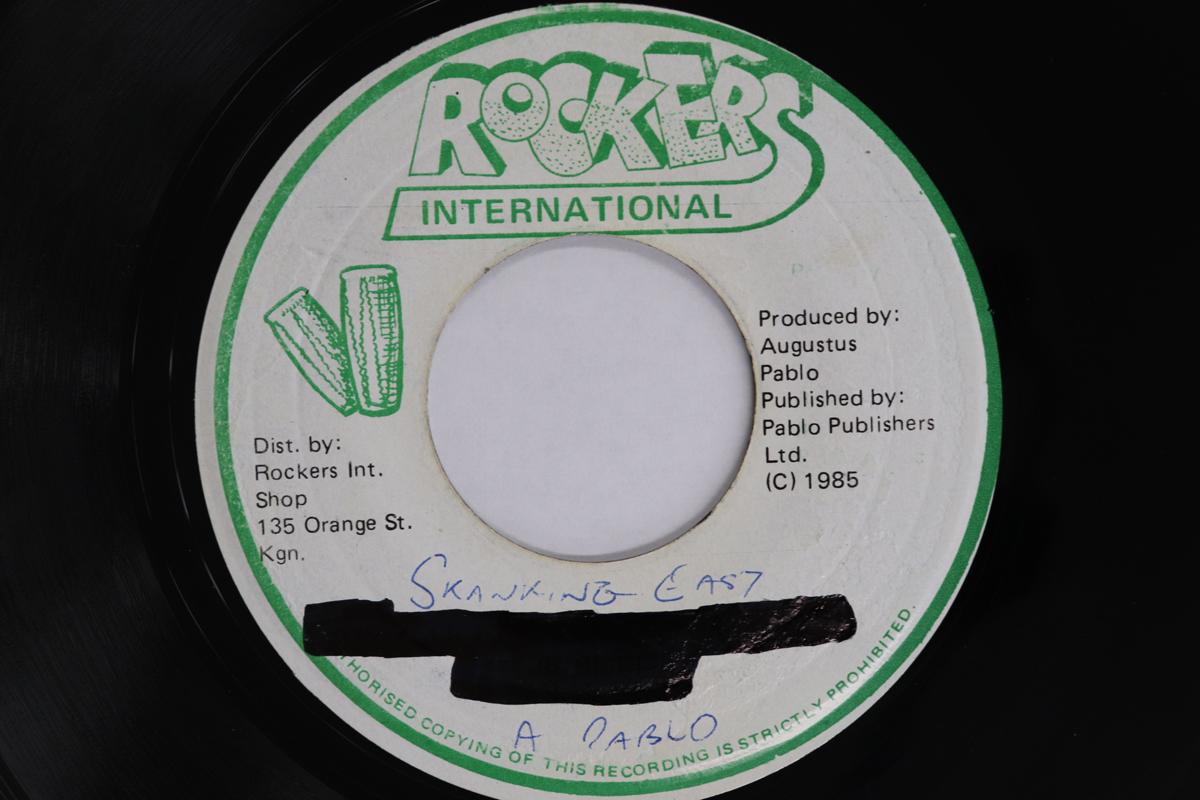 7inch Record AUGUSTUS PABLO  Skanking Easy  Cassava Piece Versi NONE ROCKERS INTERNA 1985 Jamaica Reggae Ska  Dub Used