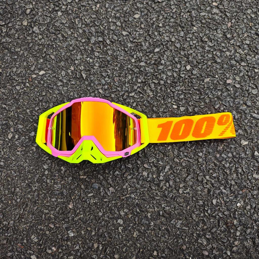 Occhiali da sole da moto classici per fuoristrada all'aperto 100% per la guida, occhiali protettivi per casco resistenti al vento e alla sabbia, equipaggiamento fresco per mountain bike