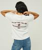 MAGOODGAN Lydia 3620 Waffle Chain Embroidery Off-White T-Shirt