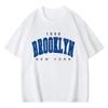 Brooklyn 1898 New York T-Shirt Summer Cotton Letter Printed T Shirt Men Women Harajuku Casual Short Sleeve Hip Hop Streetwear