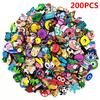 20/50/100/200/500 Pcs Random Cartoon Shoe Charms For Clogs Bubble Slides Sandals PVC Shoe Decorations Accessories For Teens Gift