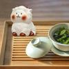 Handcrafted Sheep Figurine for Tea Enthusiasts - Office Accent