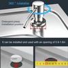 Sink Soap Dispenser Brushed Stainless Steel Sink Soap Dispenser with Silicone Extension Tube for Kitchen