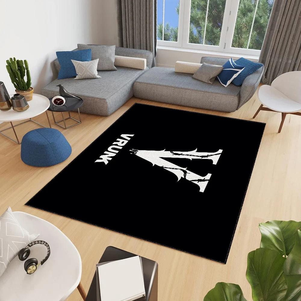 V-Vrunk Printed Small Carpet Anti-Slip Kitchen Fashion Bedroom Non Slip Washable Rug Luxury Living Room Entrance Decoration