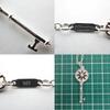 [Used] TIFFANY 925 Daisy Key Diamond Pendant/Oval Link Chain Necklace/g507-46