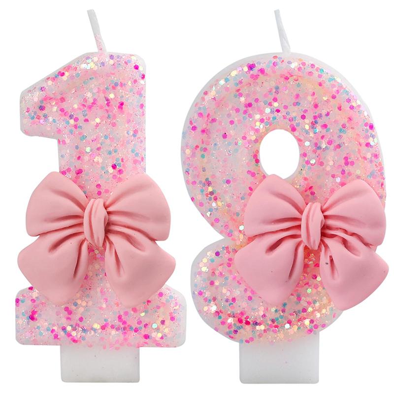 1Pc Bow Birthday Candles Birthday Parties Paraffin Candles Anniversary Celebrations Birthday Candles Sweet