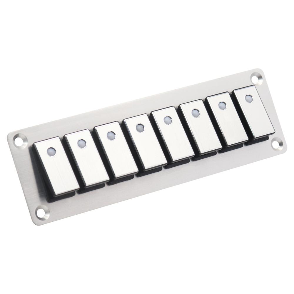 8 Rocker Switch Panel Switch Panel with LED Light For Boat Car