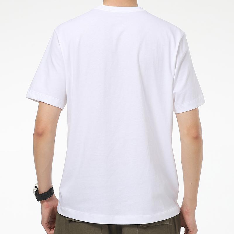 Nike Letter Logo Embroidered Swoosh Solid Color Casual Crew Neck Short Sleeve T-Shirt Quick-Dry Large Logo Basketball Shorts Set AR4999-101+DH6764-100