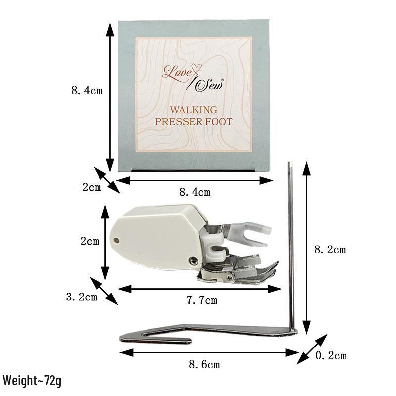 Multifunctional Presser Foot Set with Guide, Knife, Overlock & Gathering Functions for Thick Materials