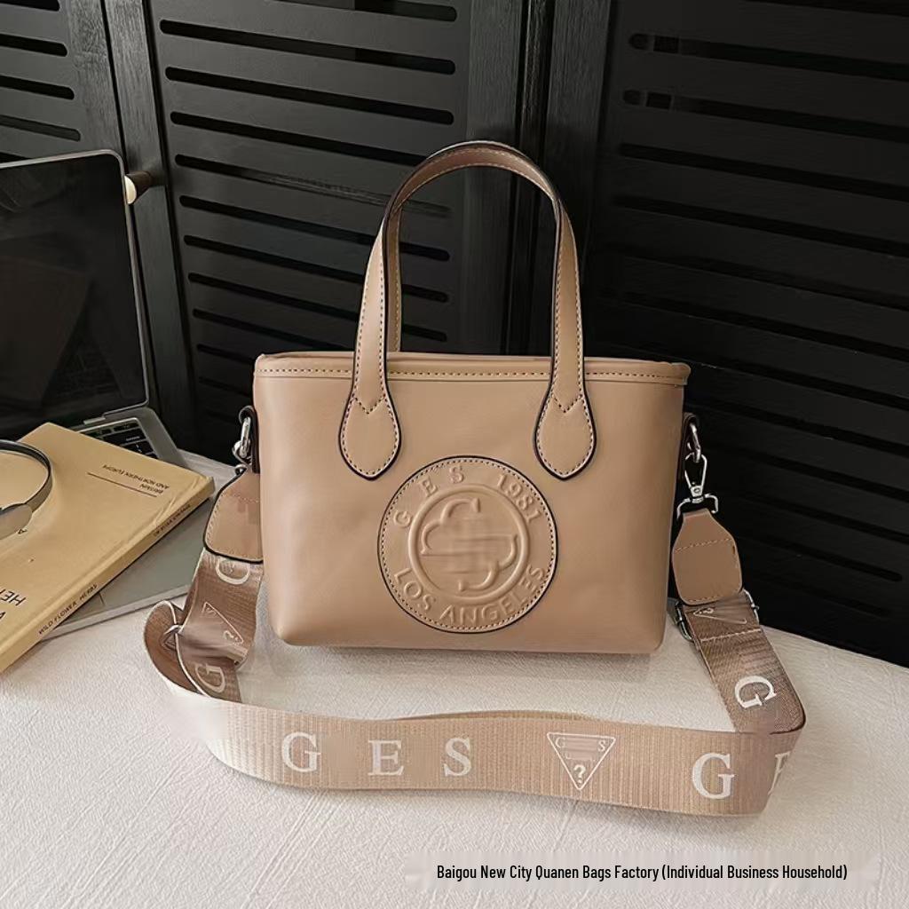 

Tide Women s Fashion Tote Bag with Letter Print and Wide Shoulder Strap for Crossbody Use хакі