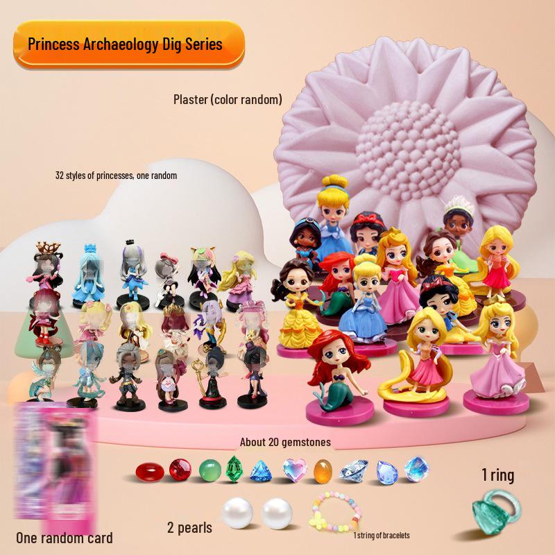 Children s Archaeology Treasure Hunt Toy - Snow White Gem Exploration Gift Set