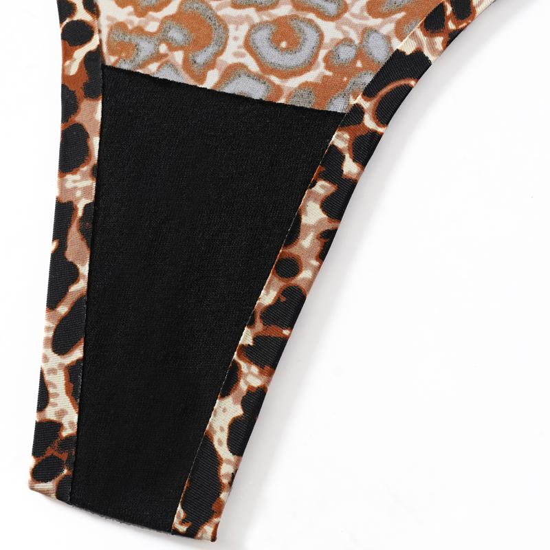 CINOON Women’s Sexy Seamless Thong One Piece Ice Silk Low Rise T‑Back  Pure Desire Printed Sporty G‑String