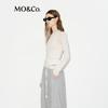 MO&Co. Women's Merino Wool Cashmere Blend Round Neck Sweater
