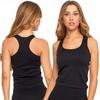 Women's Sleeveless Top T-Shirt Black MORAJ S/M BLACK