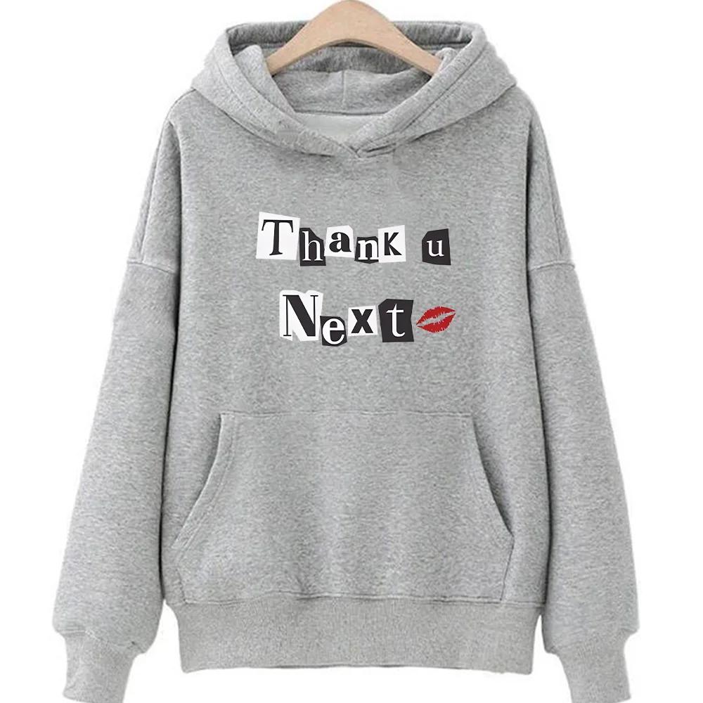 Ariana Grande Hooded for Autumn_Winter Gothic Comfortable Sweatshirts Funko Pop Vintage Fleece Clothes Moletom O-neck Pullovers