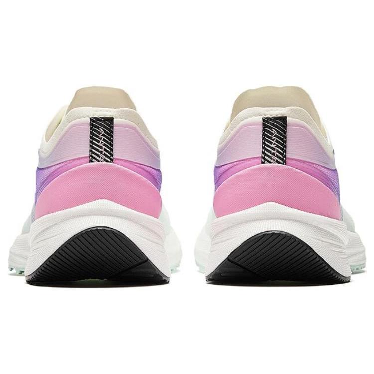 Anta Winding Running Shoes Women's Low Top Ivory White/Cool Green/Lotus Pink 922345585-3