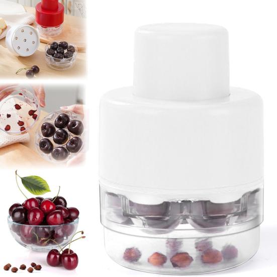 Cherry Pitter Tool 7-in-1 Cherry Stone Remover Portable Fruit Seeds
