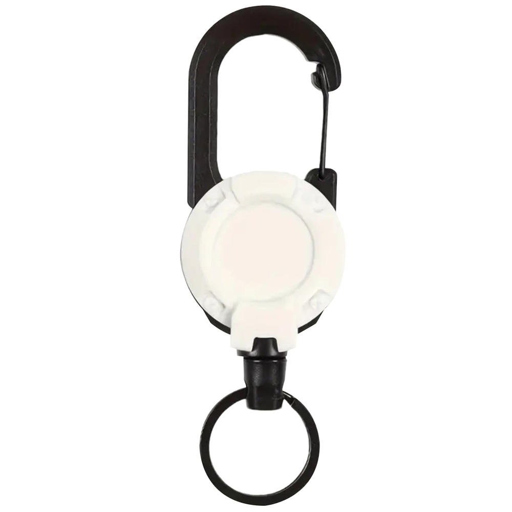 Heavy Duty Retractable Keychain Badge Reel Clips With Steel Wire AntiTheft Easy-To-Pull Buckle Rope Elastic Keychain For Camping