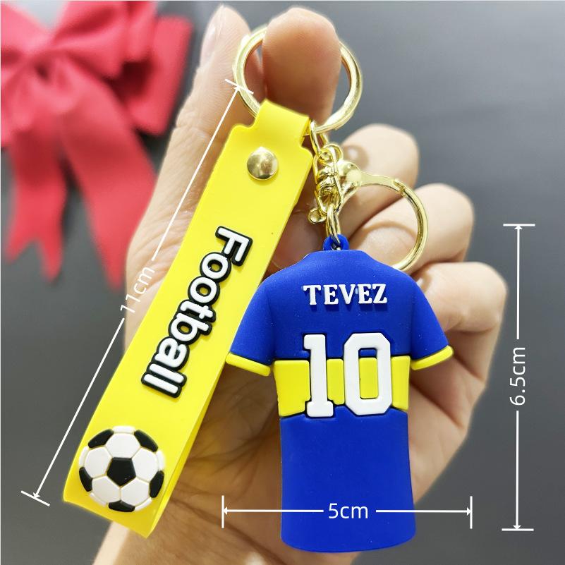 Cute Anime Keychain for Bags Charm Llaveros Football 2024 Doll Keyring Accessories Key Chain Soccer Car Keychains Women Friends