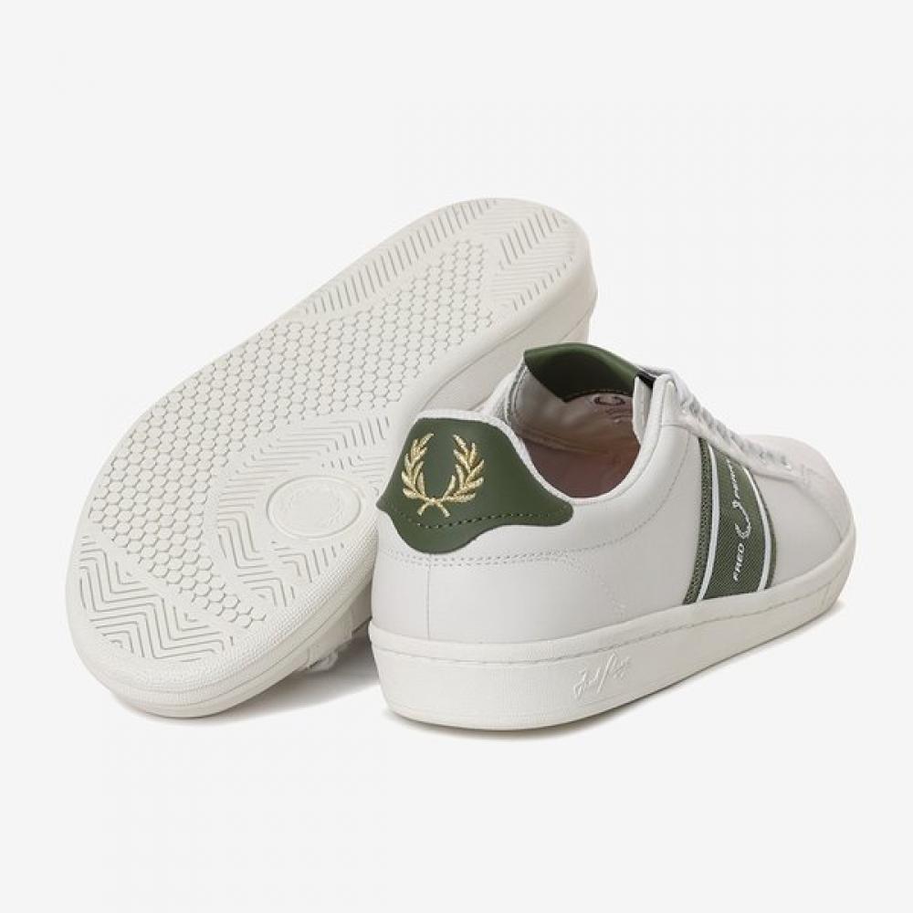 Fred Perry Unisex White Sneakers B721 Leather