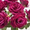 Cross Simulation 9-Head Velvet Rose Wedding & Home Decoration Artificial Flowers