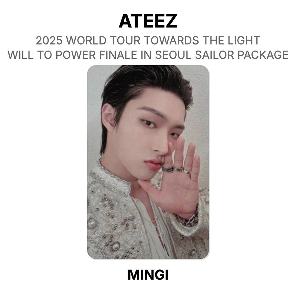 ATEEZ 2025 WERELDTOUR NAAR HET LICHT : WILL TO POWER FINALE IN SEOUL SAILOR PAKKET Officiële Fotokaart
