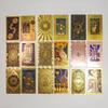 Gold Foil Tarot Card Full Set Color Printing Plastic Waterproof Tabletop Game Cards Tarots For Divination And Spiritual Guidance