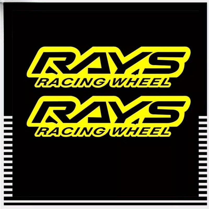 2Pcs/SET RAYS Racing Wheel Logo Stickers, Vinyl Decals for Car Laptop Phone Case, Stylish Tuning Decor & Enthusiast Gift