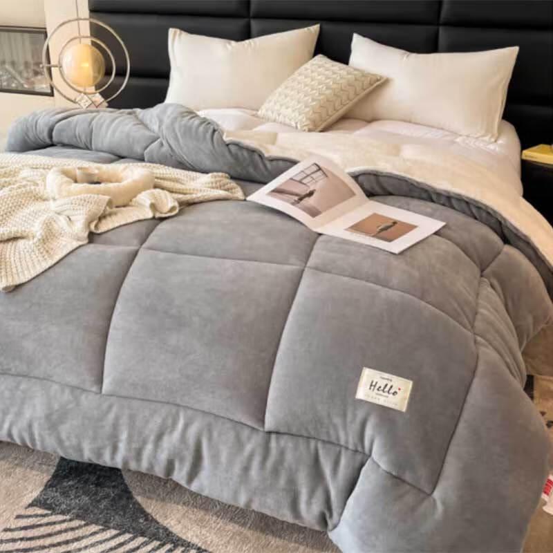 Premium Thick Milk Fleece Winter Quilt