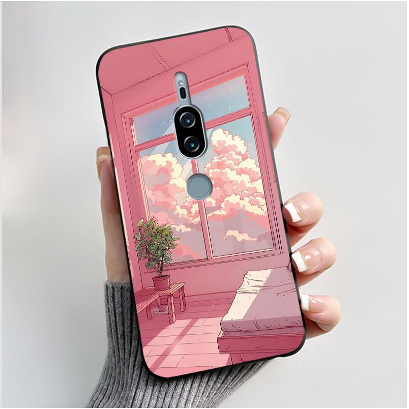For Sony Xperia XZ2 Premium SO-04K SOV38 XZ2Premium Case Luxury Cute Cool Boys Girls Black Soft Silicone Back Cover TPU Housing