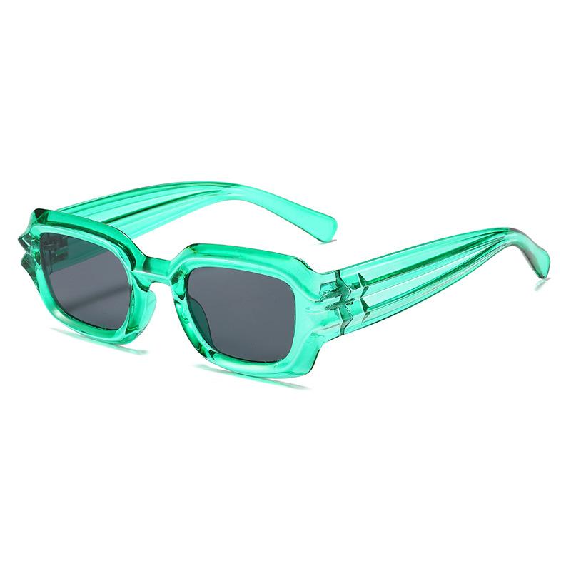 Box Sunglasses Cyberpunk Personality Sunglasses Corrugated Legs Hip Hop Sunglasses