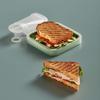 Portable Silicone Sandwich Toast Lunch Box with Handle Student Office Work Food Container Snack Box Bento Lunch Box