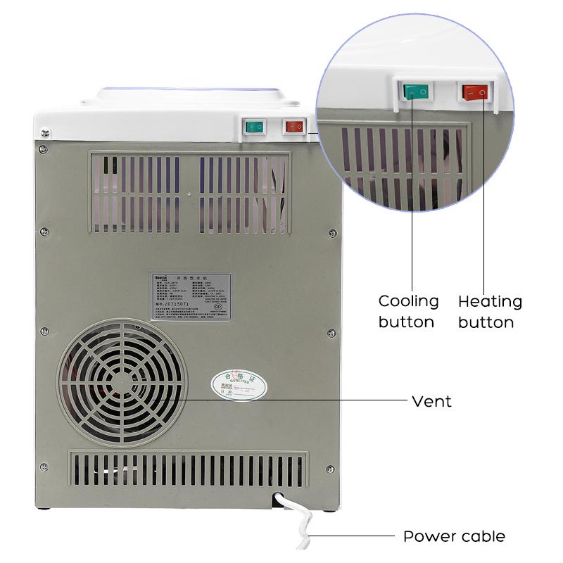 500W Stroj na vodní filtr Studený a horký Dávkovač teplé vody Stolní