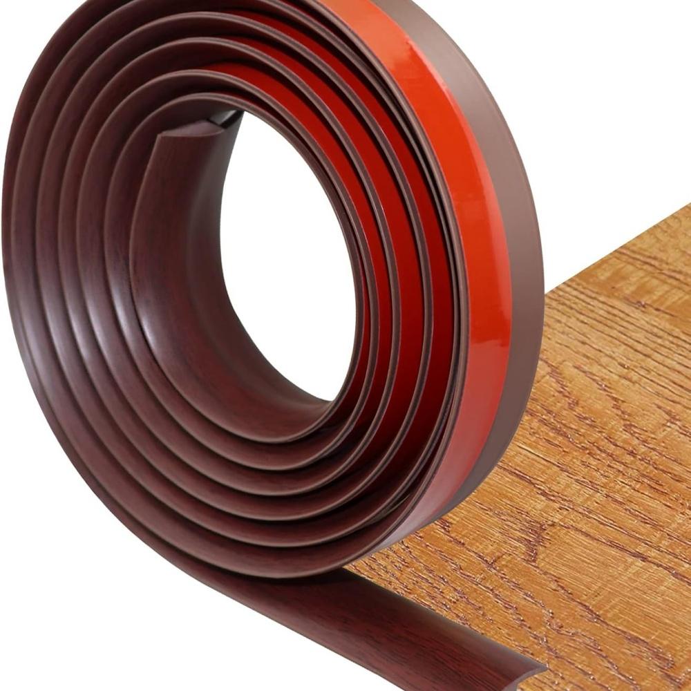 1pc 1mX3cm Edging Strip Floor Leather Carpet Stone Plastic Wall Sticker Edging Pressure Tape Connection Edge Sealing Decorative