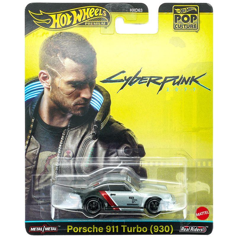 Genuine Hot Wheels Gold Label Hxd63 Pop Culture Cyberpunk 2077 Serise 1:64 Die Casting Model Car Toy Porsche Surprise Toys Cars