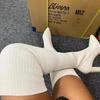 Kobiety Wysokie Kozaki Jesień Zima Kozaki za Kolano Wysoka Jakość Elastyczne Skarpety Kozaki Impreza Seksowne 9cm Obcas Buty Damskie Botas Mujer