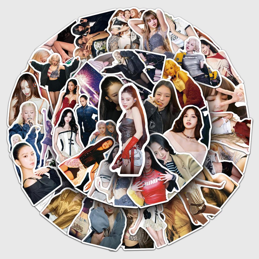 50 Autocolante Koreansinger BLACKPINKrezistente la apă Decorațiune DIY Telefon Mobil Calculatorautocolante