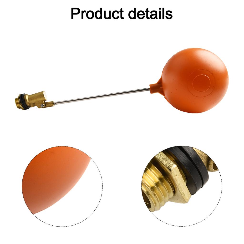 2 Inch Float Valve Switch Tank Level Controller with Float Ball for Water Storage and Pressure Control in Cold Water Tanks