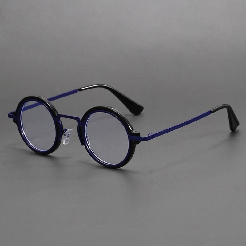 Trendy Round Frame Glasses New Vintage Women Men Small Frame Blue Light Blocking Eyeglasses Designer Luxury Eyewear