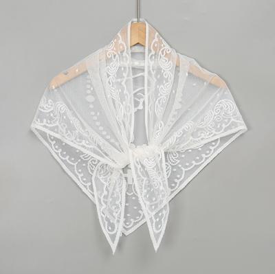 Neuzugang Spitze Stickerei Schal Klassischer Spanischer Stil Spitze Mantilla Stickerei Dreieckiger Katholische Kirche Schleier für Frauen