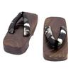 Geta wooden for burnt paulownia for boys [KYOETSU] (Japanese clogs) children, wood, (B2, measurement_23_point_0_centimeters)