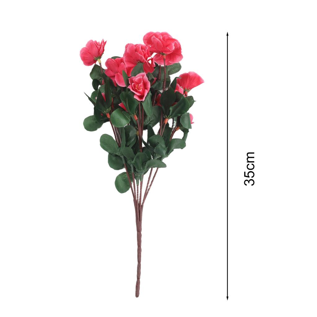 Event Decoration Flowers Azalea Artificial Flowers Event Decorations Versatile Decoration Crafted Details Realistic Appearance