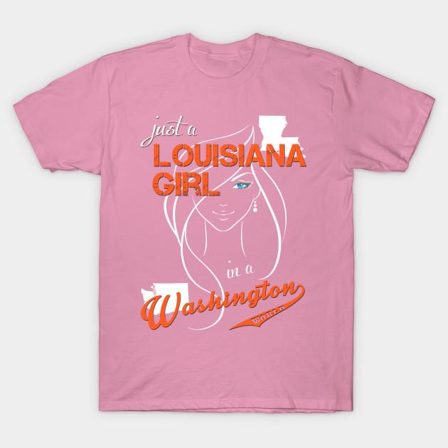 T Shirt Women Louisiana Washington Harajuku Print Kawaii Tshirt Summer Short Sleeve Female T-Shirt Top Tee